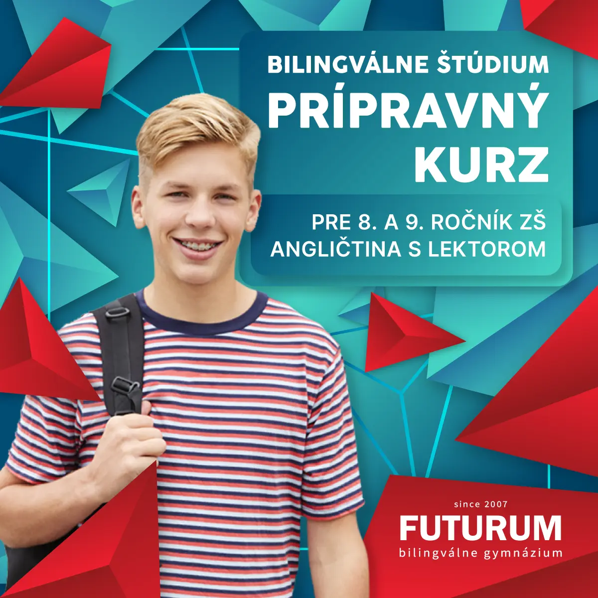 FUTURUM Trenčín – základná škola a bilingválne gymnázium Logo